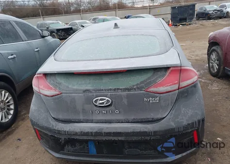 2018 Hyundai Ioniq Hybrid Blue from USA, damaged, VIN KMHC65LC4JU074493